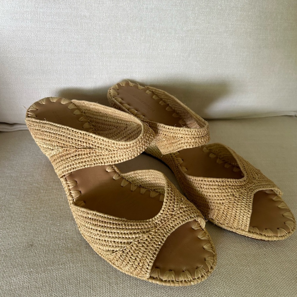 Carrie Forbes wedge heels raffia IT 41